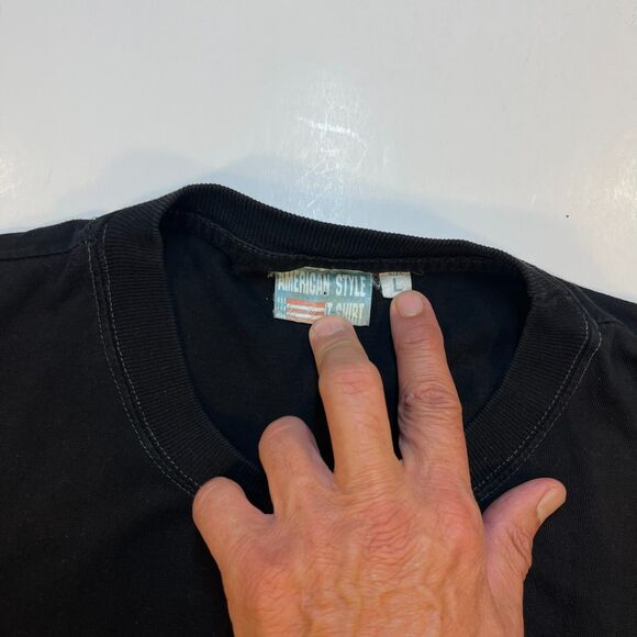 RARE VINTAGE 1995 Mob Town Charles Charlie Manson T SHIRT Sz Mens L - Picture 3 of 7